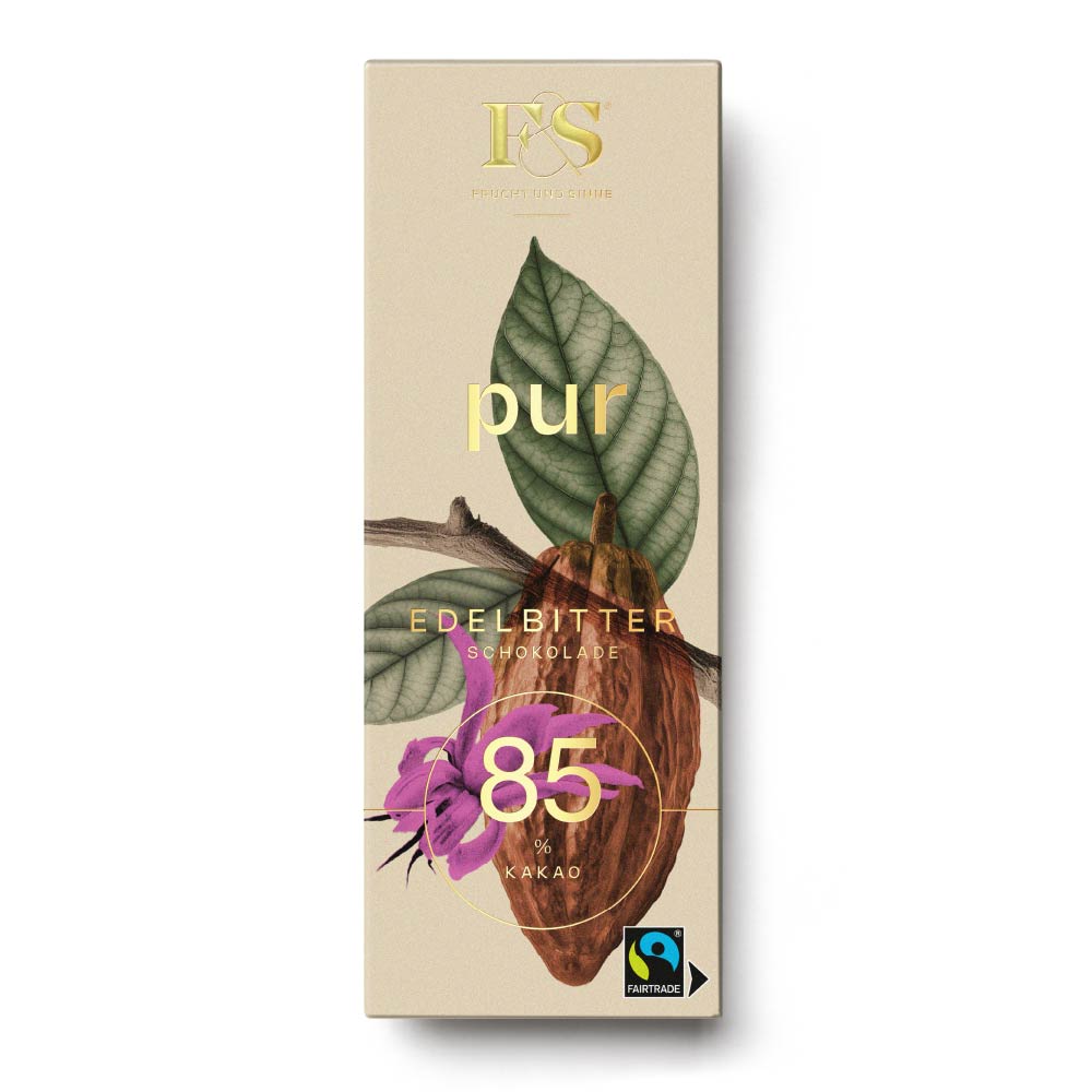 PUR Edelbitterschokolade 85%
