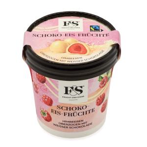 Schoko-Eis-Himbeeren Weiße Schokolade